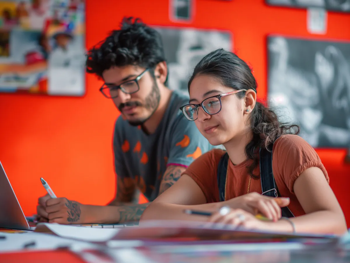 Autore italiano che scrive a mano