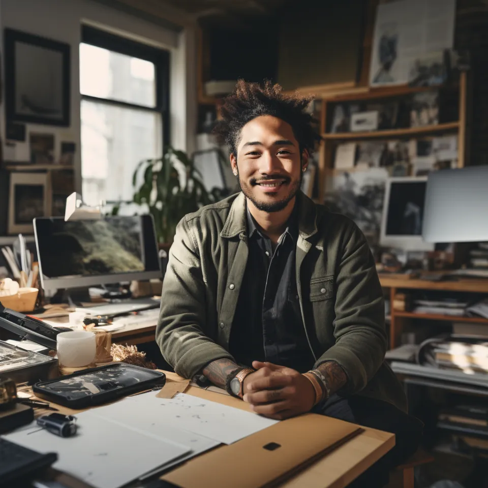 Editor professionista giovane italiano